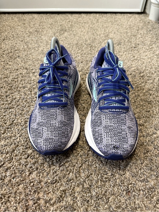 Brooks Shoes - Brooks Women's Blue and Teal Knit Running Shoes